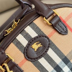 Replica Burberry Highlands Mini Tote Bag Dark Coffee Clone Cheap