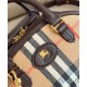 Replica Burberry Highlands Mini Tote Bag Dark Coffee Clone Cheap