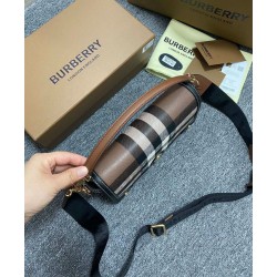Replica Burberry Top Handle Bag Black Clone Cheap