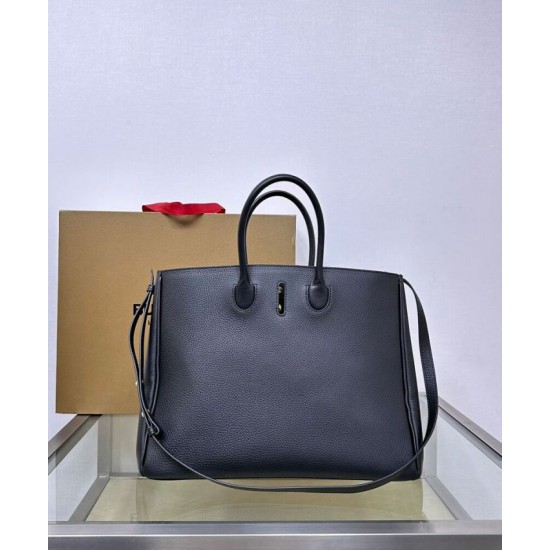 Replica Burberry Medium Rocking Horse Tote Bag Black Clone Cheap