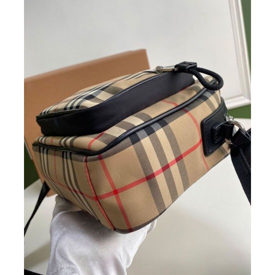 Replica Burberry Vintage Check Crossbody Bag Apricot Clone Cheap