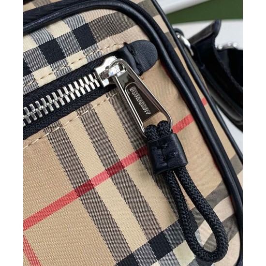Replica Burberry Vintage Check Crossbody Bag Apricot Clone Cheap