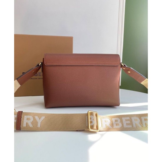 Replica Burberry Vintage Check Note Crossbody Bag Coffee Clone Cheap