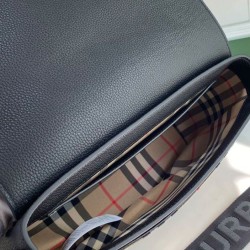 Replica Burberry Vintage Check Note Crossbody Bag Black Clone Cheap