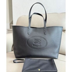 Replica Burberry Highlands Medium Tote Bag Black Clone Cheap