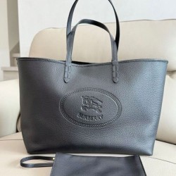 Replica Burberry Highlands Medium Tote Bag Black Clone Cheap