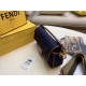 Replica Fendi Baguette Medium Bag Blue Denim Fake