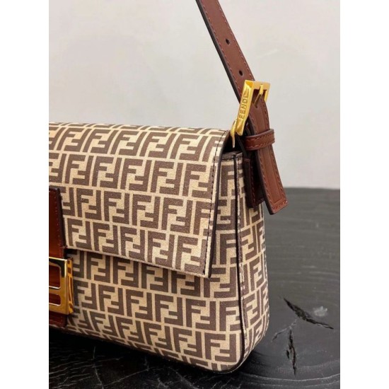 Replica Fendi Medium Baguette 1997 Bag Beige Split Leather Fake