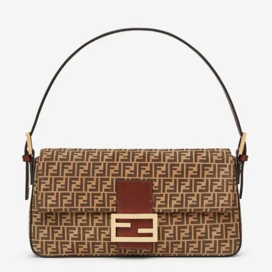 Replica Fendi Medium Baguette 1997 Bag Beige Split Leather Fake