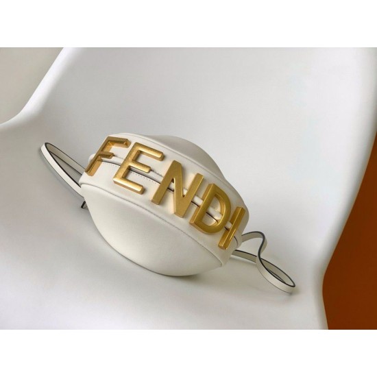 Replica Fendi Fendigraphy Mini Bag White Fake
