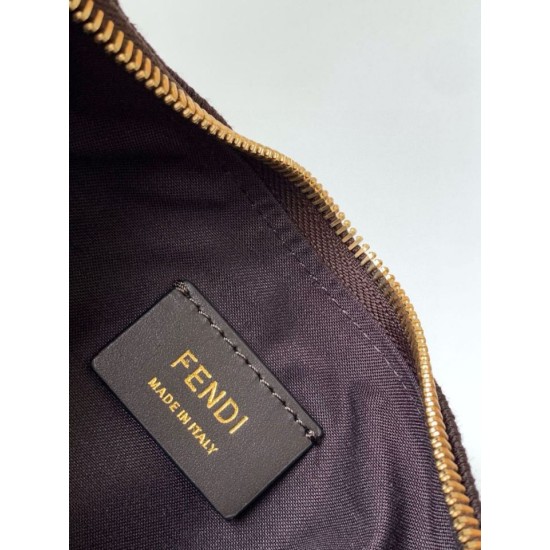 Replica Fendi Fendigraphy Mini Bag Brown FF Jacquard Fabric Replica Fendi Fendigraphy Mini Bag Brown FF Jacquard Fabric Fake