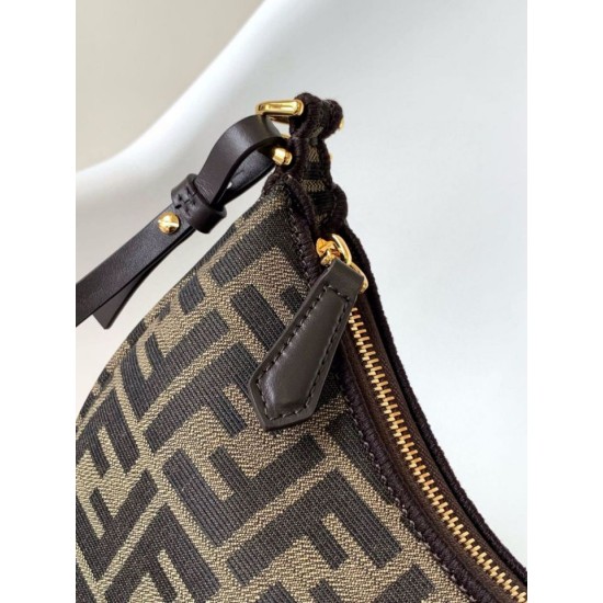 Replica Fendi Fendigraphy Mini Bag Brown FF Jacquard Fabric Replica Fendi Fendigraphy Mini Bag Brown FF Jacquard Fabric Fake