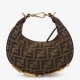 Replica Fendi Fendigraphy Mini Bag Brown FF Jacquard Fabric Replica Fendi Fendigraphy Mini Bag Brown FF Jacquard Fabric Fake