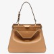 Replica Fendi Peekaboo Soft Medium Bag Brown Fake
