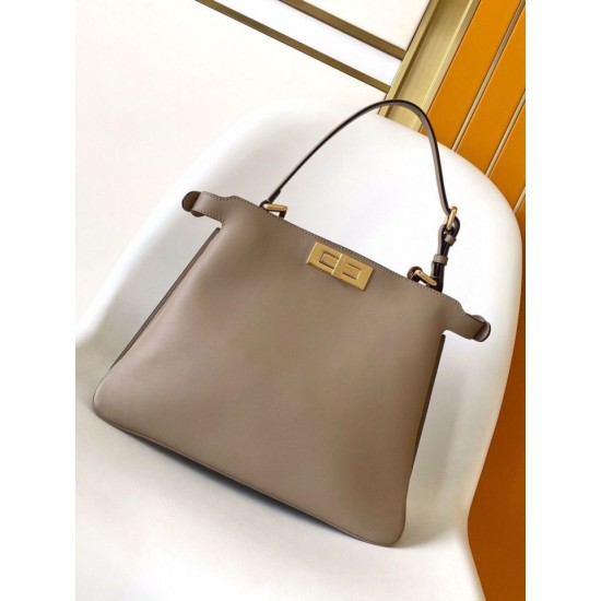 Replica Fendi Peekaboo Soft Medium Bag Dove Gray Replica Fendi Peekaboo Soft Medium Bag Dove Gray Fake
