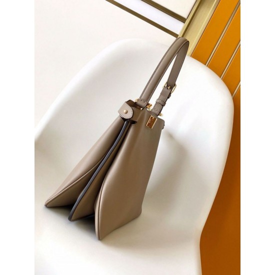 Replica Fendi Peekaboo Soft Medium Bag Dove Gray Replica Fendi Peekaboo Soft Medium Bag Dove Gray Fake
