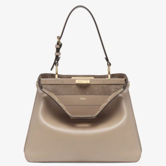 Replica Fendi Peekaboo Soft Medium Bag Dove Gray Replica Fendi Peekaboo Soft Medium Bag Dove Gray Fake