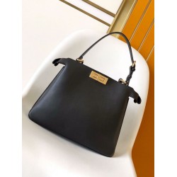 Replica Fendi Peekaboo Soft Medium Bag Black Fake