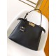 Replica Fendi Peekaboo Soft Medium Bag Black Fake