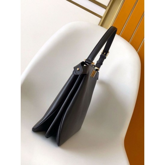 Replica Fendi Peekaboo Soft Medium Bag Black Fake