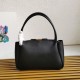 Replica Prada Shoulder Bag with Triangle Logo Black Fake