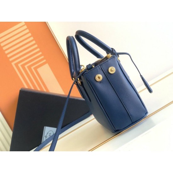 Replica Prada Mini/Medium Galleria Saffiano Bag Blue