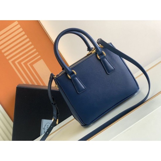 Replica Prada Mini/Medium Galleria Saffiano Bag Blue