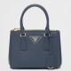 Replica Prada Mini/Medium Galleria Saffiano Bag Blue