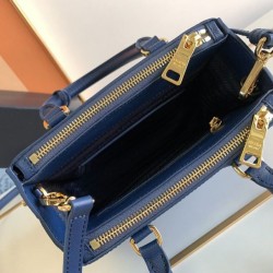 Replica Prada Mini/Medium Galleria Saffiano Bag Blue