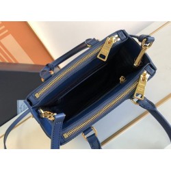 Replica Prada Mini/Medium Galleria Saffiano Bag Blue