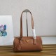 Replica Prada Medium Top-handle Bag with Padlock Caramel Fake
