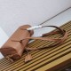 Replica Prada Medium Top-handle Bag with Padlock Caramel Fake