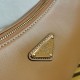 Replica Prada Aimee Large Shoulder Bag Brown Fake