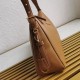 Replica Prada Aimee Large Shoulder Bag Brown Fake