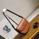 Replica Prada Arque Shoulder Bag with Flap Brown Fake