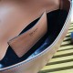 Replica Prada Arque Shoulder Bag with Flap Brown Fake
