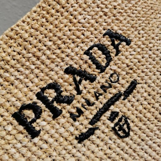 Replica Prada Large Crochet Tote Bag Raffia-effect Yarn Beige Fake Replica Prada Large Crochet Tote Bag Raffia-effect Yarn Beige Fake