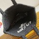 Replica Prada Large Crochet Tote Bag Raffia-effect Yarn Black Fake Replica Prada Large Crochet Tote Bag Raffia-effect Yarn Black Fake