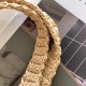Replica Prada Small Tote Bag Woven Raffia Beige Fake