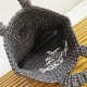 Replica Prada Small Crochet Tote Bag Raffia-effect Yarn Black Fake Replica Prada Small Crochet Tote Bag Raffia-effect Yarn Black Fake