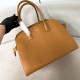 Replica Prada Large Tote Bag with Buckles Brown Fake