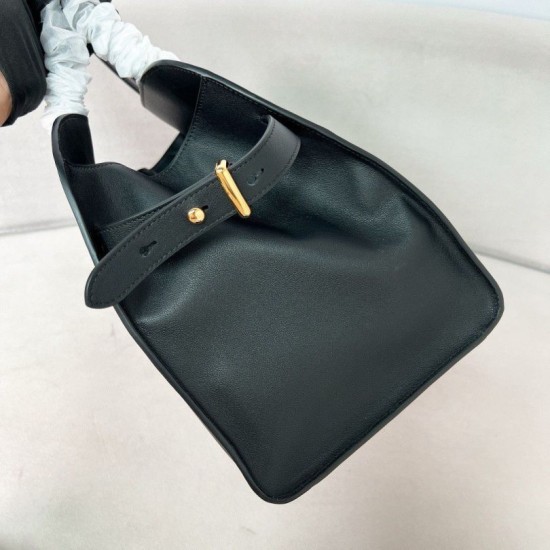 Replica Prada Large Tote Bag with Buckles Black Fake Replica Prada Large Tote Bag with Buckles Black Fake