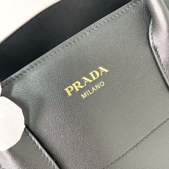 Replica Prada Large Tote Bag with Buckles Black Fake Replica Prada Large Tote Bag with Buckles Black Fake