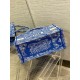 Replica Dior Medium Book Tote Bag Toile de Jouy Reverse Embroidery Blue Fake