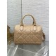 Replica Dior Groove 25 Bag in Biscuit Macrocannage Calfskin Fake