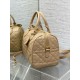 Replica Dior Groove 25 Bag in Biscuit Macrocannage Calfskin Fake
