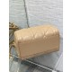 Replica Dior Groove 25 Bag in Biscuit Macrocannage Calfskin Fake