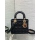 Replica Dior Dioramour Small Lady Dior Bag Cannage Black Fake