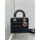 Replica Dior Dioramour Small Lady Dior Bag Cannage Black Fake