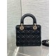 Replica Dior Dioramour Small Lady Dior Bag Cannage Black Fake